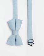 Asos Bow Tie In Blue Marl Effect - Blue