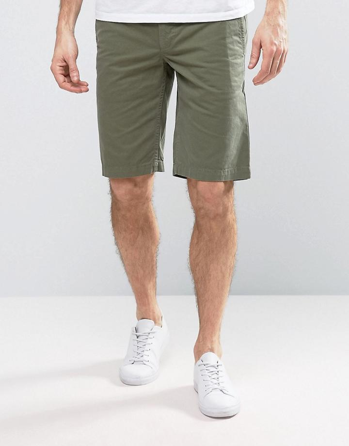 Boss Orange By Hugo Boss Chino Shorts Regular Fit In Green - Green