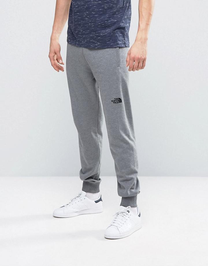 The North Face Nse Sweat Pants Slim Fit In Mid Gray Heather - Gray