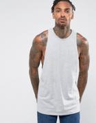 Asos Tank With Racer Back - Gray