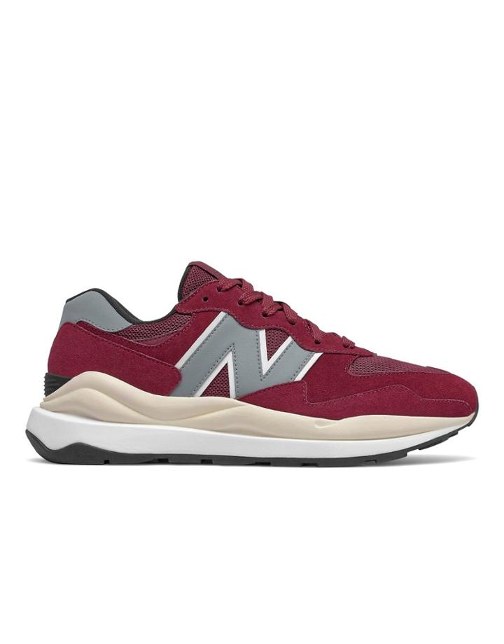 New Balance 57/40 Sneakers In Burgundy-red