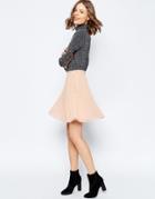Asos Pleated Mini Skirt - Cream