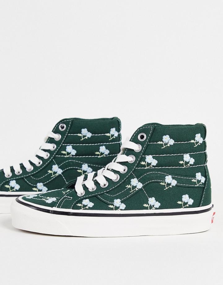 Vans X Sandy Liang Sk8-hi Sneakers In Green Ditsy
