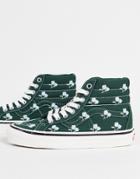 Vans X Sandy Liang Sk8-hi Sneakers In Green Ditsy