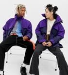 Collusion Unisex Color Block Anorak - Navy