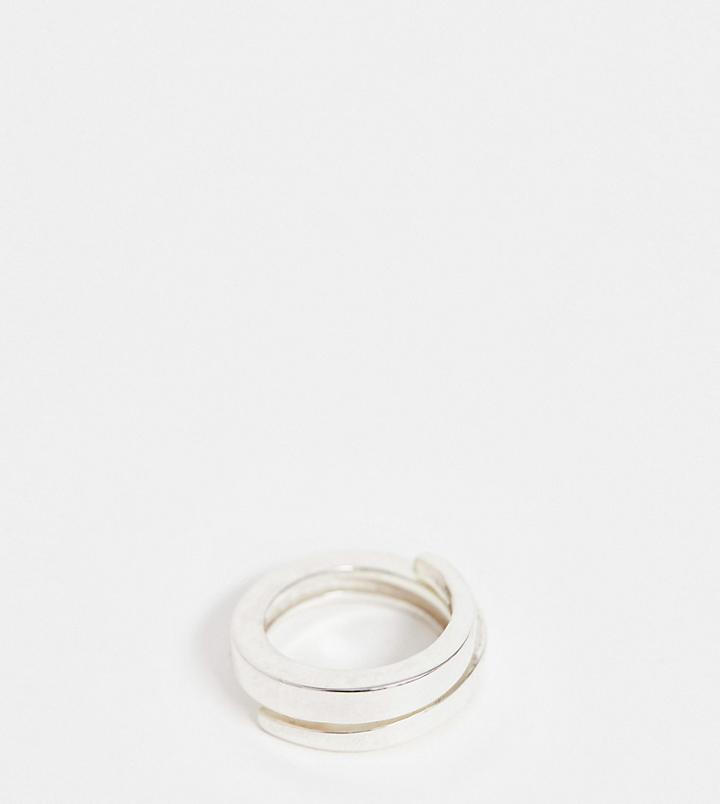 Seven London Wrap Ring In Sterling Silver - Silver