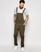 Asos Overalls In Khaki - Khaki