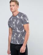 Ascend Marble Print T-shirt - Gray