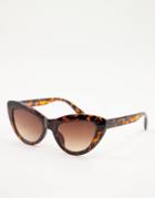 Aj Morgan Womens Cat Eye Sunglasses In Tort-brown