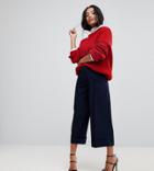 Asos Petite Mix & Match Tailored Clean Culotte - Navy