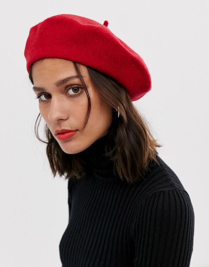 Asos Design Wool Beret