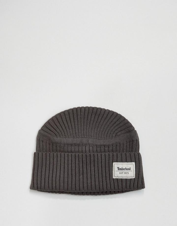 Timberland Ribbed Beanie - Gray