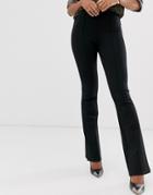 Mango Kickflare Leggings In Black - Black