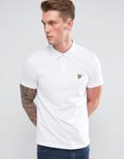 Lyle & Scott Woven Collar Polo Shirt White - White