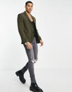 Bolongaro Trevor Skinny Fit Suit Jacket-green