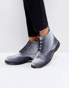 Truffle Collection Lace Up Velvet Ankle Boots - Gray