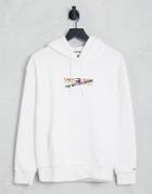 Tommy Jeans Relaxed Logo Hoodie In White