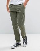 Only & Sons Slim Fit Chinos In Khaki - Green