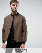 Heart & Dagger High Break Tweed Jacket - Brown
