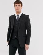 Asos Design Super Skinny Fit Suit Jacket In Black