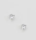 Kingsley Ryan Sterling Silver Heart Stud Earrings - Silver