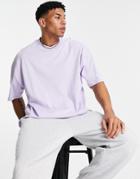 Topman Extreme Oversized T-shirt In Lilac-purple