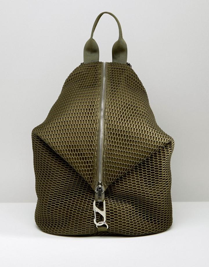Asos Lifestyle Mesh Dogclip Backpack - Green