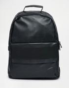 Asos Backpack With Elastic Strap - Black
