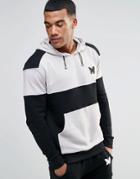 Good For Nothing Hoodie With Contrast Panel - Black