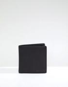 Esprit Leather Bi-fold Wallet With Coin Pocket - Black
