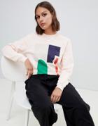 Kowtow Organic Cotton Sweatshirt In Abstract Print - Pink