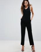 Unique 21 Cross Back Jumpsuit - Black