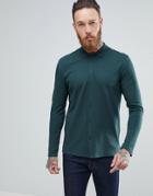 Selected Homme Slim Fit Jersey Polo Shirt In Green - Green