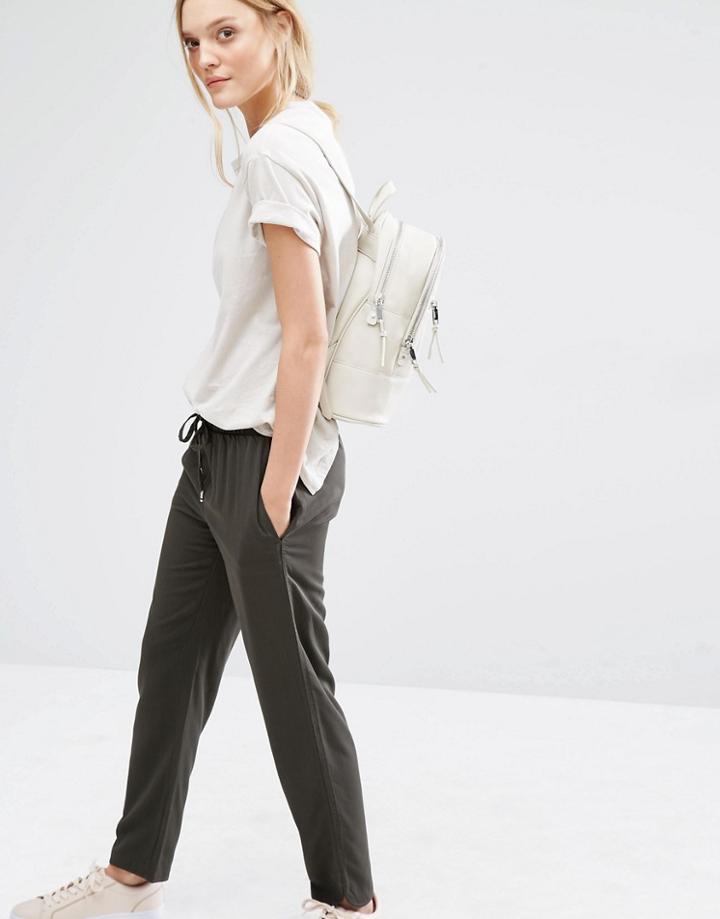 Mango Drawstring Jogger - Khaki