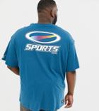 Puma Plus Organic Cotton T-shirt In Blue Exclusive At Asos - Blue