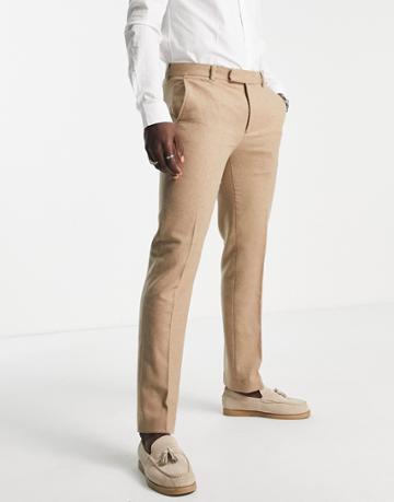 Harry Brown Tweed Suit Pants In Brown
