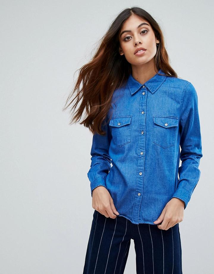 Vero Moda Denim Shirt - Blue
