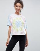 Asos T-shirt In Pastel Tie Dye - Multi