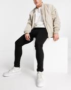 Ldn Dnm Super Skinny Fit Jeans In Black Wash