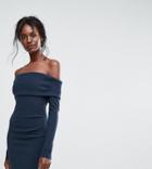 Bec & Bridge Off Shoulder Exclusive Mini Dress - Blue