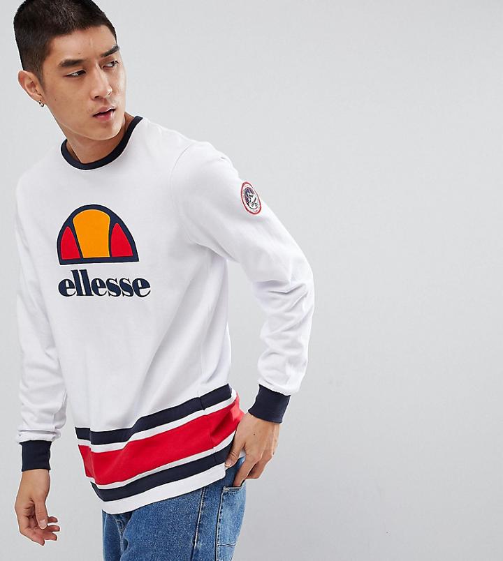 Ellesse Ski Long Sleeve T-shirt With Logo - White