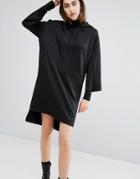 Cheap Monday Oversized Sweat Hooded Dress - Black