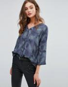 Only Ace Oversize Wrap Blouse - Black