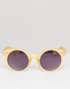 Quay Australia Aimshi Cat Eye Sunglasses - Gold