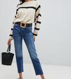Mango Loose Fit Straight Leg Jeans In Blue - Blue