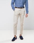 Jack & Jones Premium Suit Pants In Linen - Tan