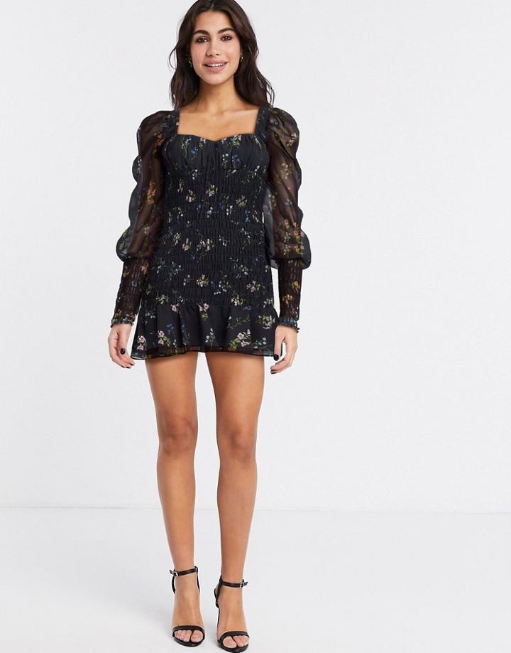 For Love And Lemons Dixon Mini Dress-black
