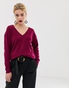 French Connection Dehla Valli Wool Blend Sweater-purple
