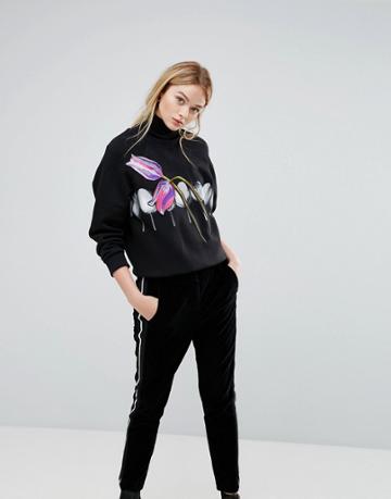 Sportmax Code Adesso Tulip Sweatshirt - Black