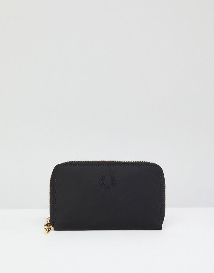 Fred Perry Zip Around Wallet - Black
